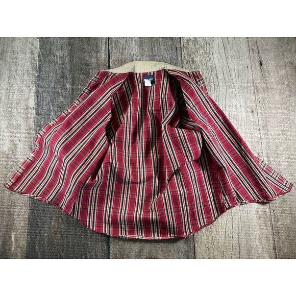 Wrangler Flannel Snap Button Shirt Shacket Mens XL Red Plaid Chore Jacket - Picture 6 of 8
